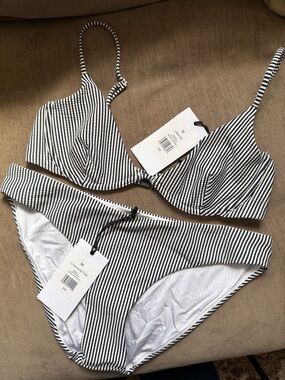 Onia Striped Bikini Set